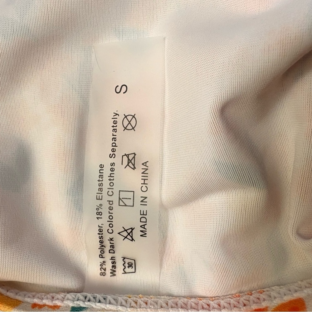 SHEIN Orange Floral Bikini Set - Picture 2 of 6